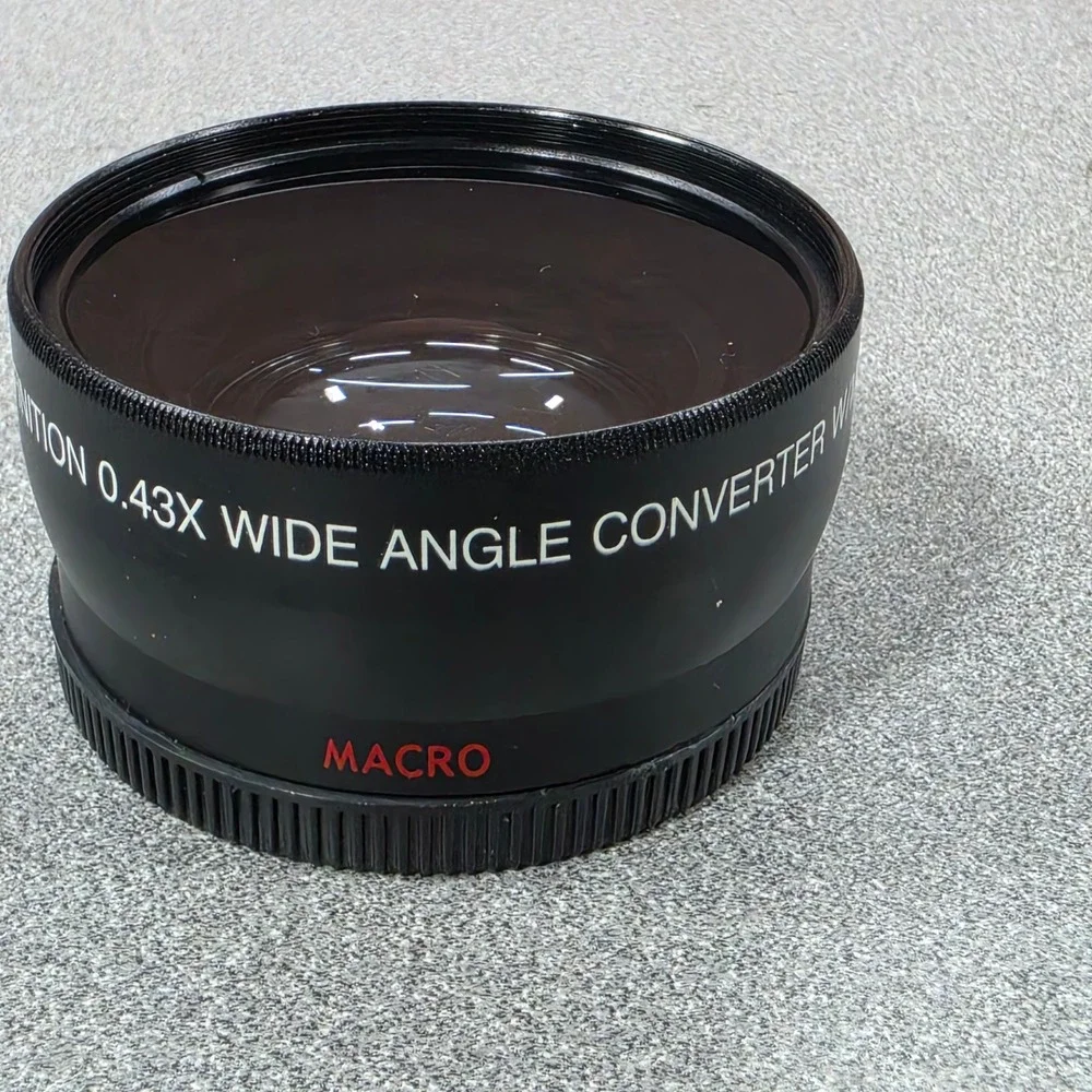 Vivitar 0.43x Wide Angle Converter Macro Lens Japan Optics Black Excellent HD4